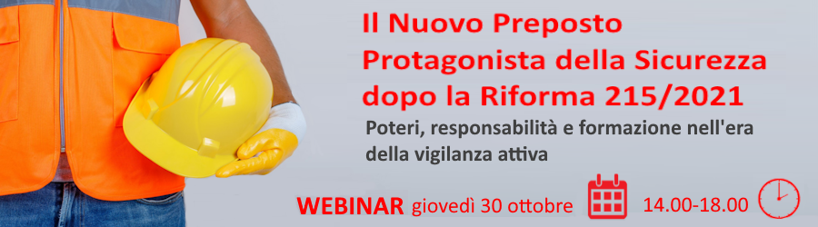 banner Newsletter corso zaniolo preposto
